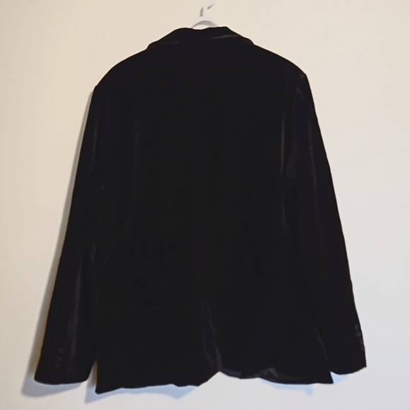 Lars Amadeus sz.L black velvet blazer suit coat NWT - Picture 6 of 9